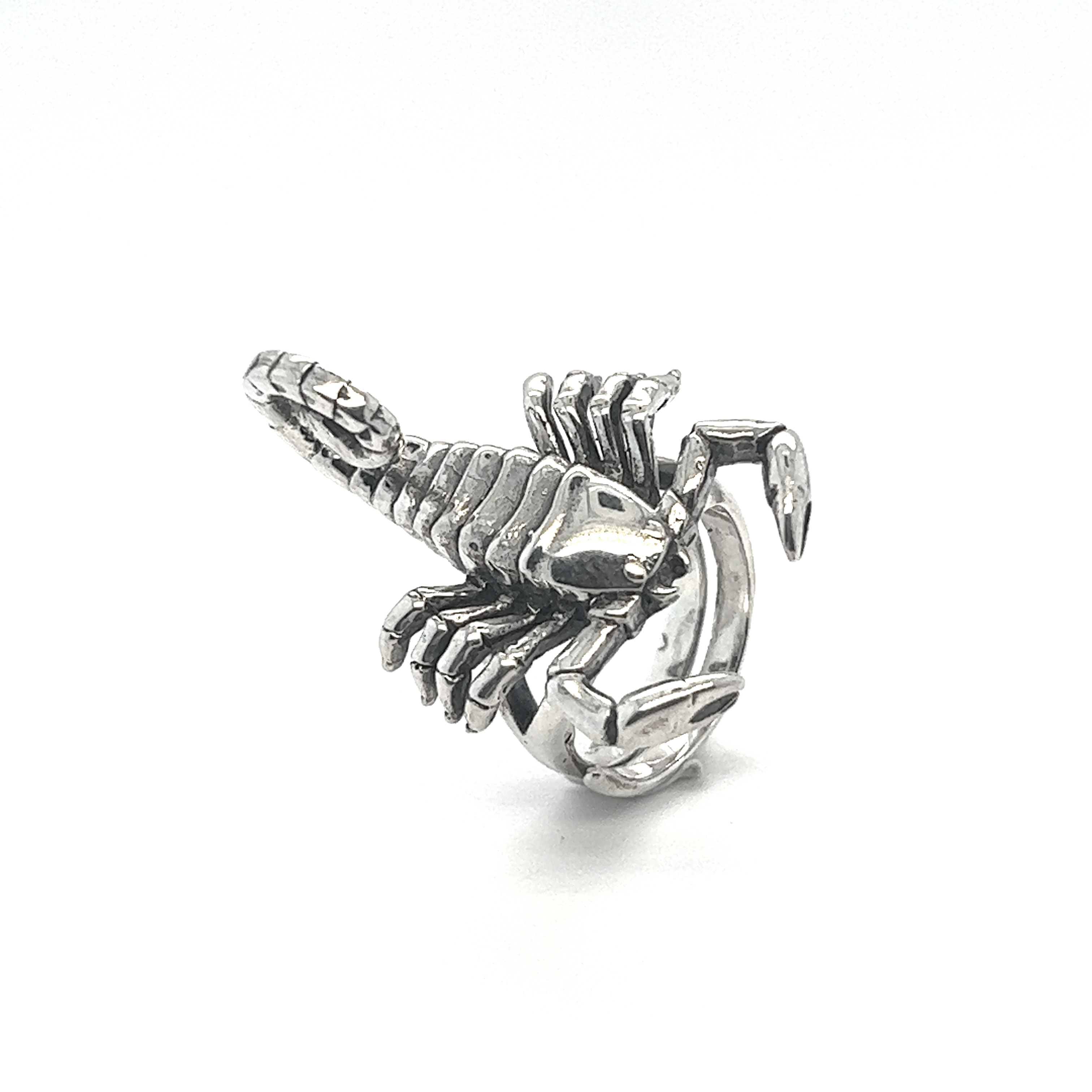 A Statement Scorpion Ring on a white background.