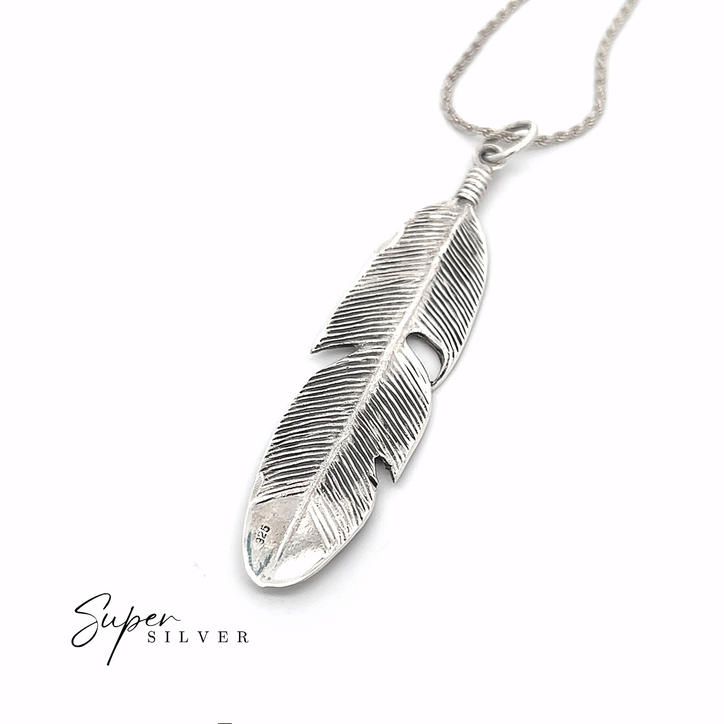 Medium Size Feather Pendant