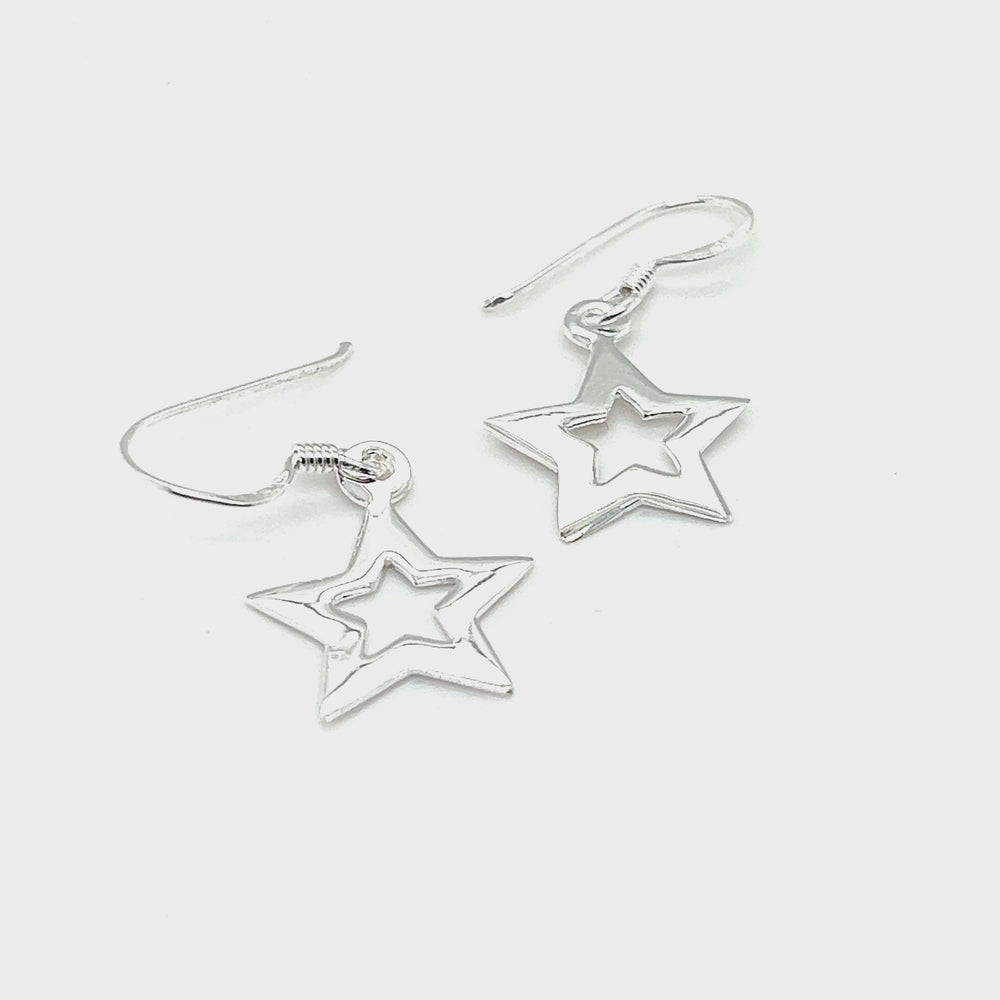 
                  
                    Load and play video in Gallery viewer, Open Star Earrings
                  
                