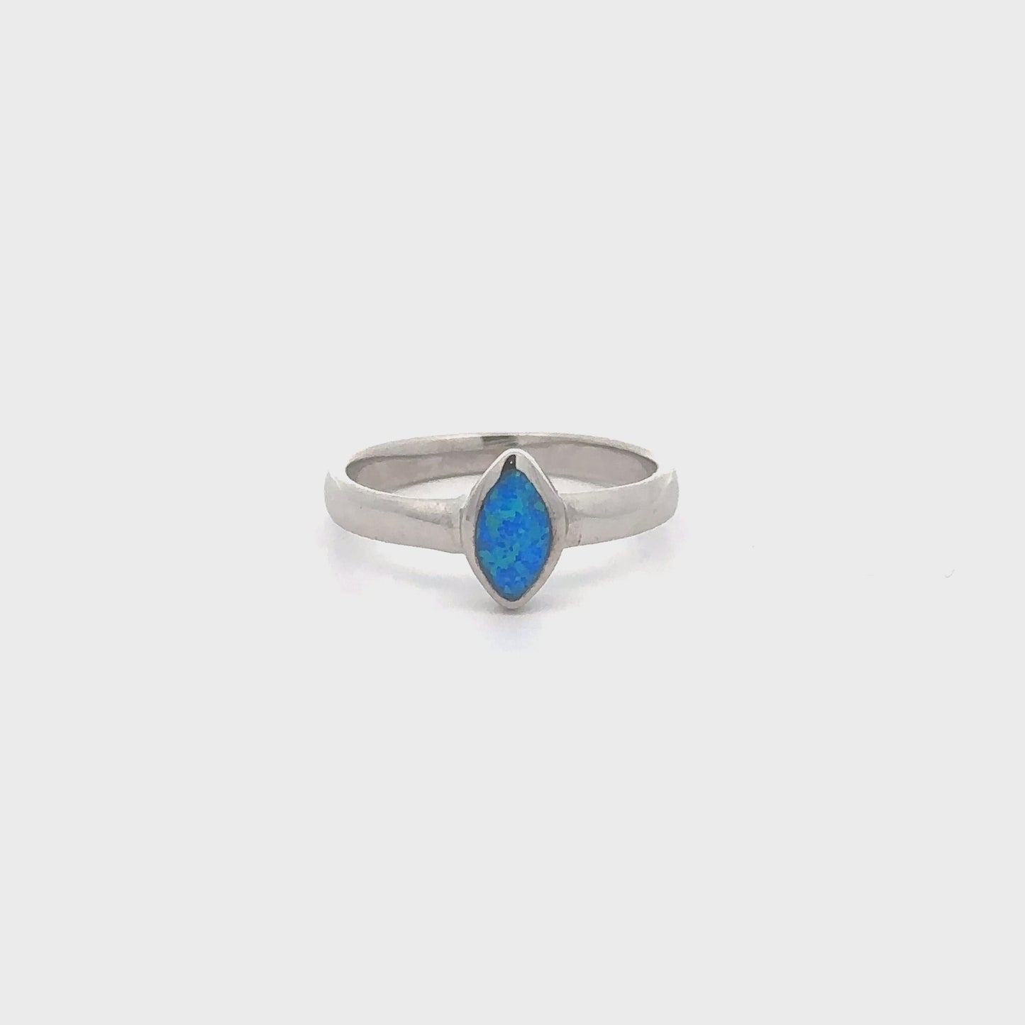 
                  
                    Load and play video in Gallery viewer, Simple Marquise Shaped Opal Ring
                  
                