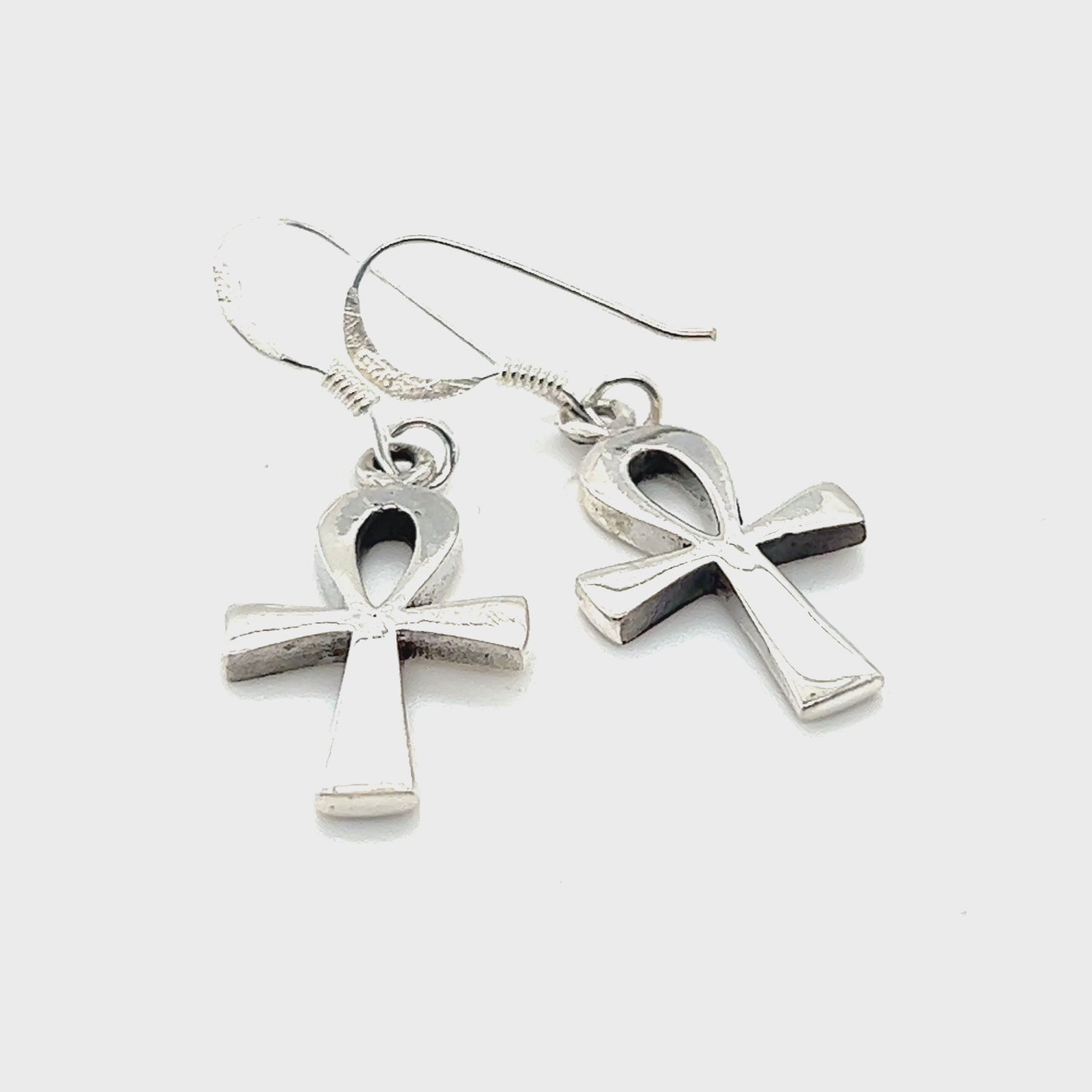 
                  
                    Load and play video in Gallery viewer, Simple Ankh Earrings
                  
                