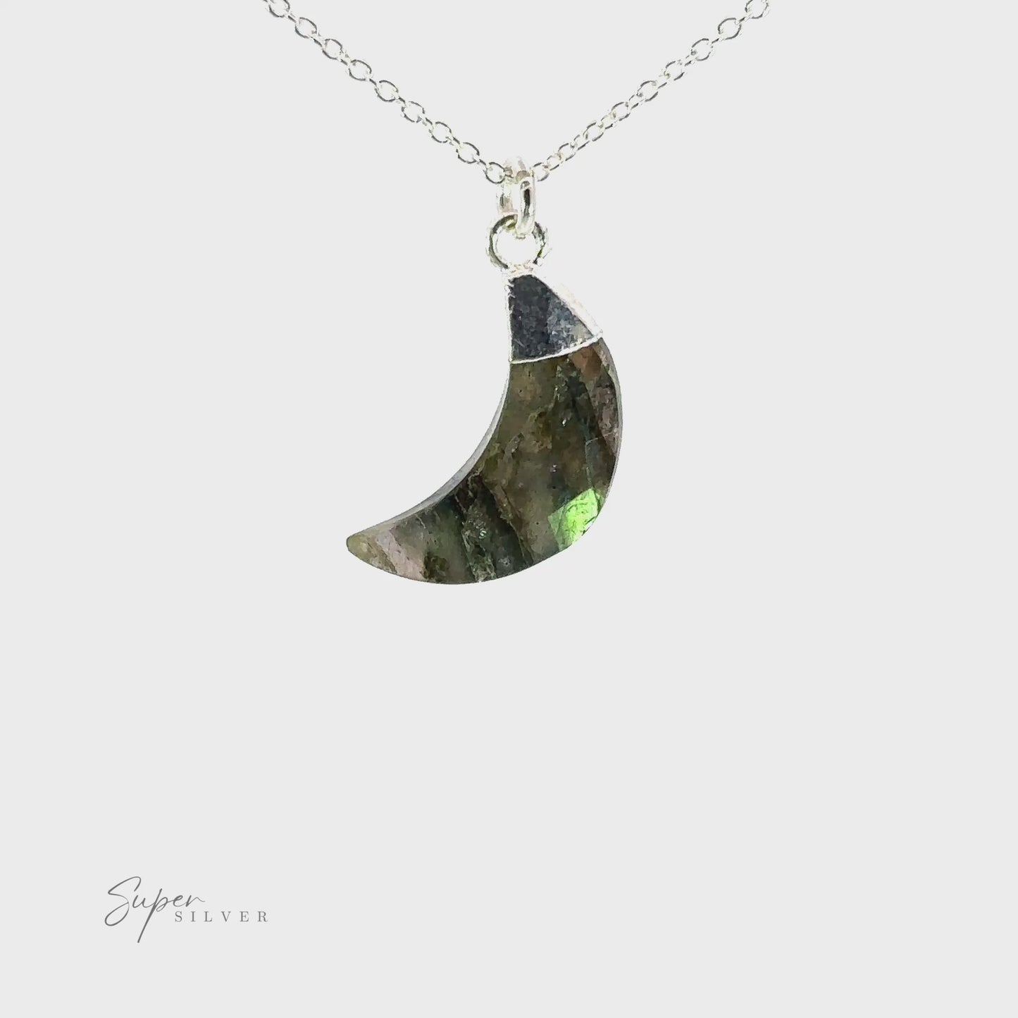 
                  
                    Load and play video in Gallery viewer, Delicate Stone Moon Necklaces
                  
                