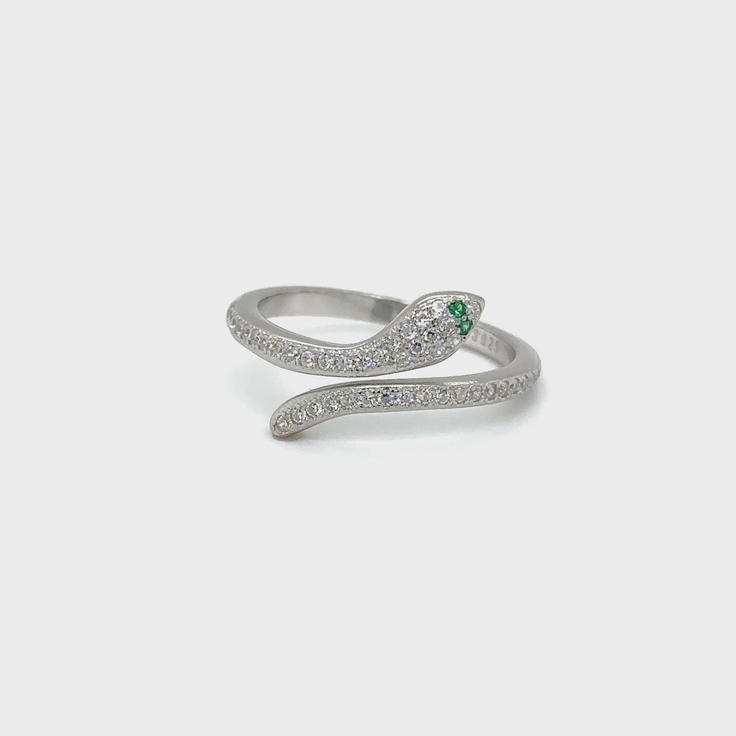 
                  
                    Load and play video in Gallery viewer, Adjustable Cubic Zirconia Snake Rings
                  
                