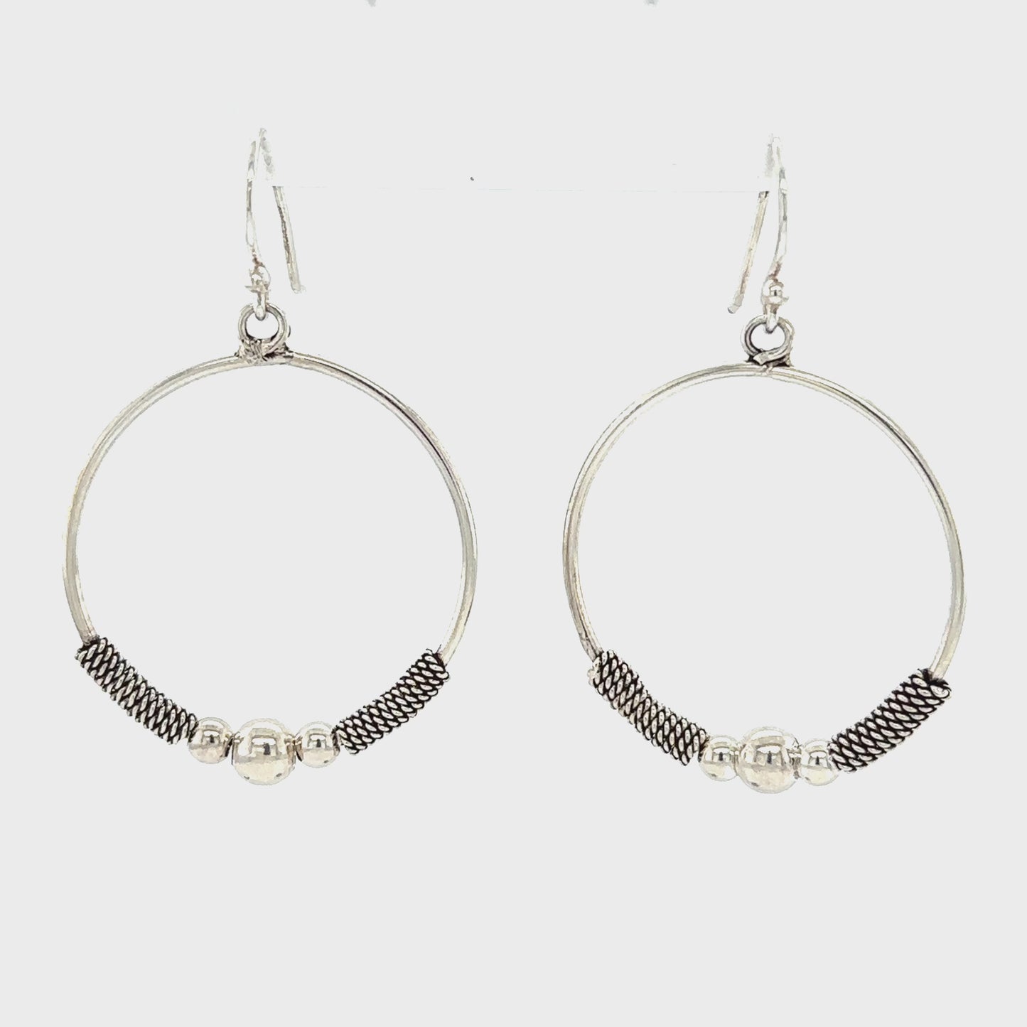
                  
                    Load and play video in Gallery viewer, Bali Style Circle Drop Earrings
                  
                