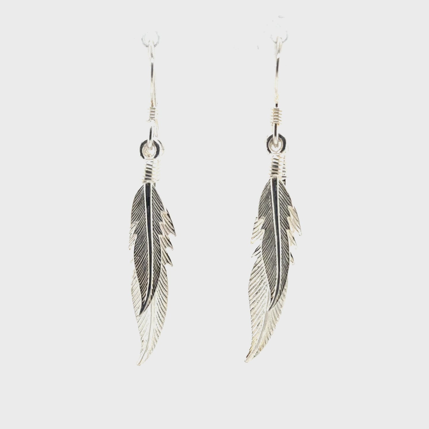 
                  
                    Load and play video in Gallery viewer, Double Feather Earrings
                  
                