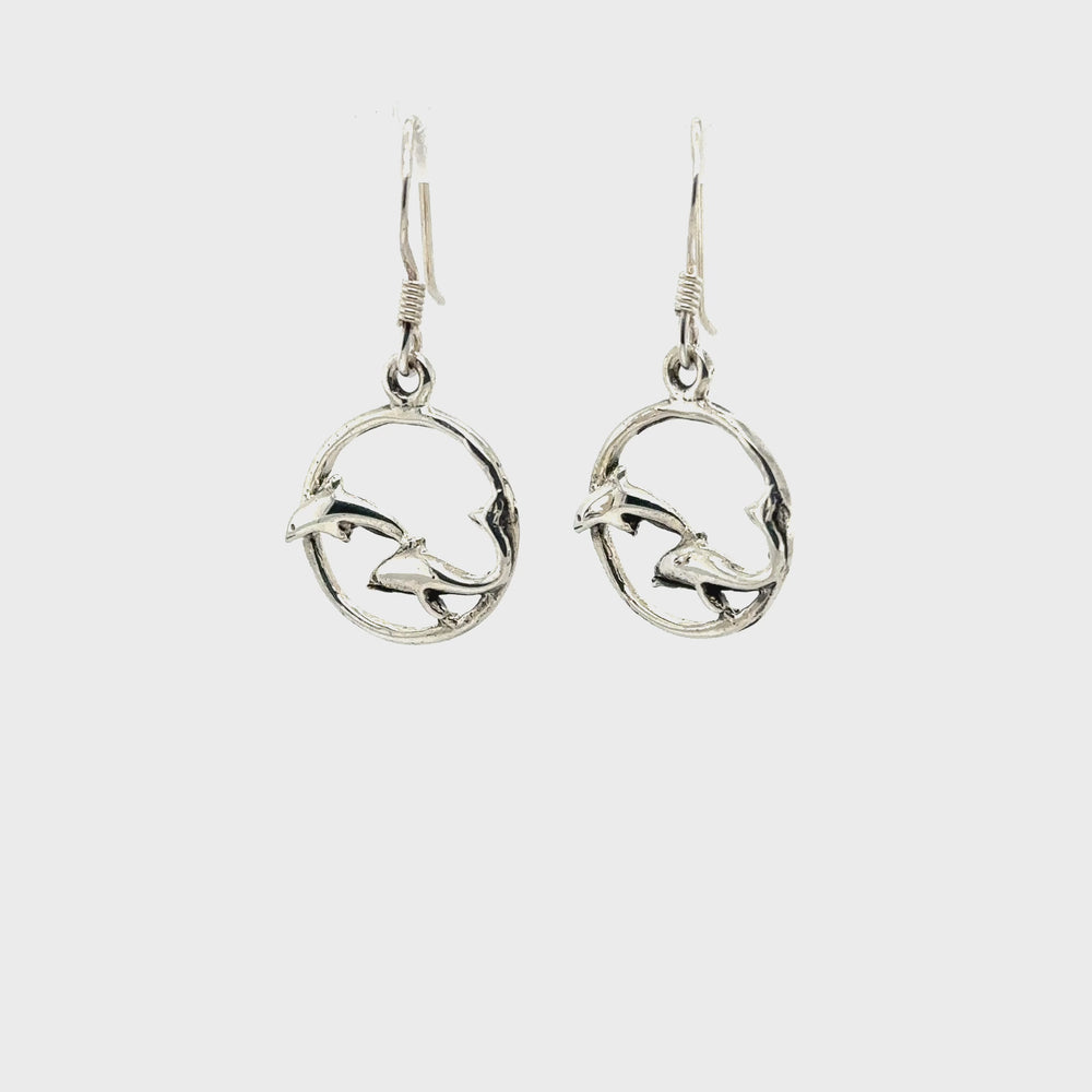 
                  
                    Load and play video in Gallery viewer, Playful Dolphin Earrings
                  
                