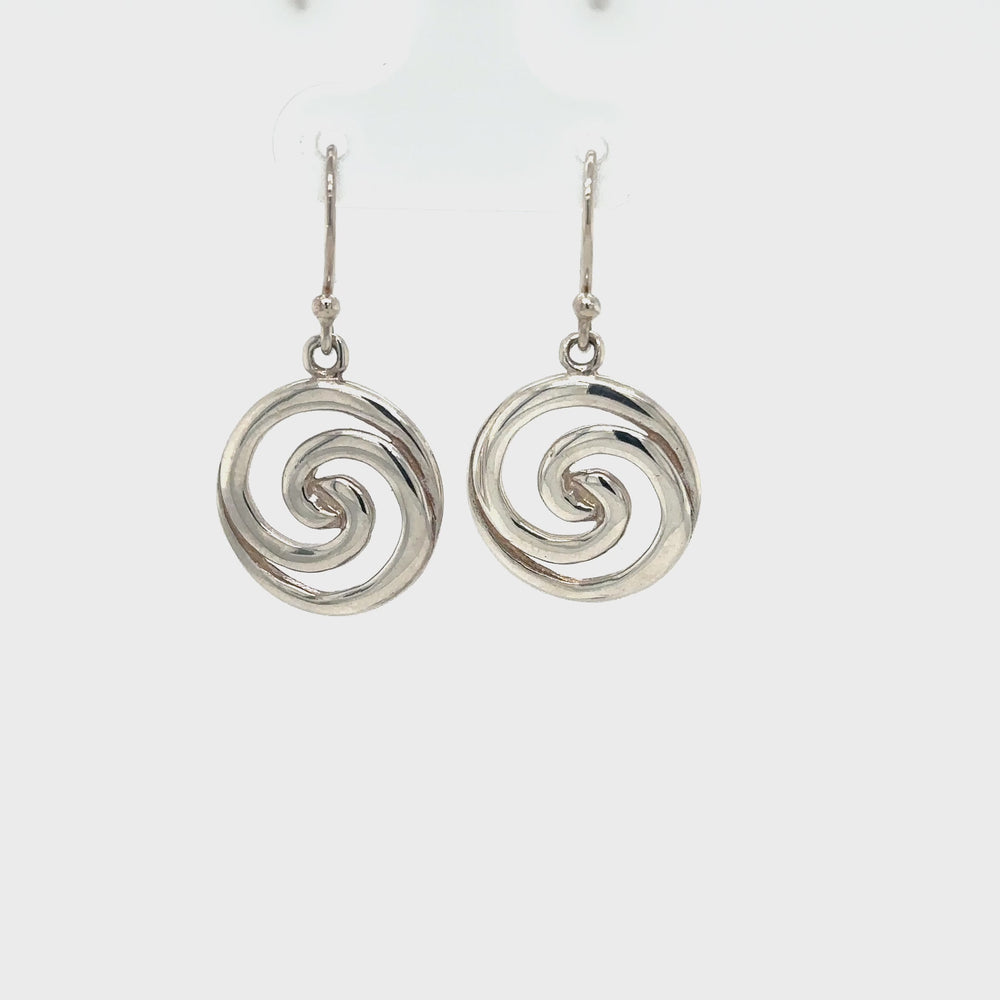 
                  
                    Load and play video in Gallery viewer, Circular Swirl Earrings
                  
                