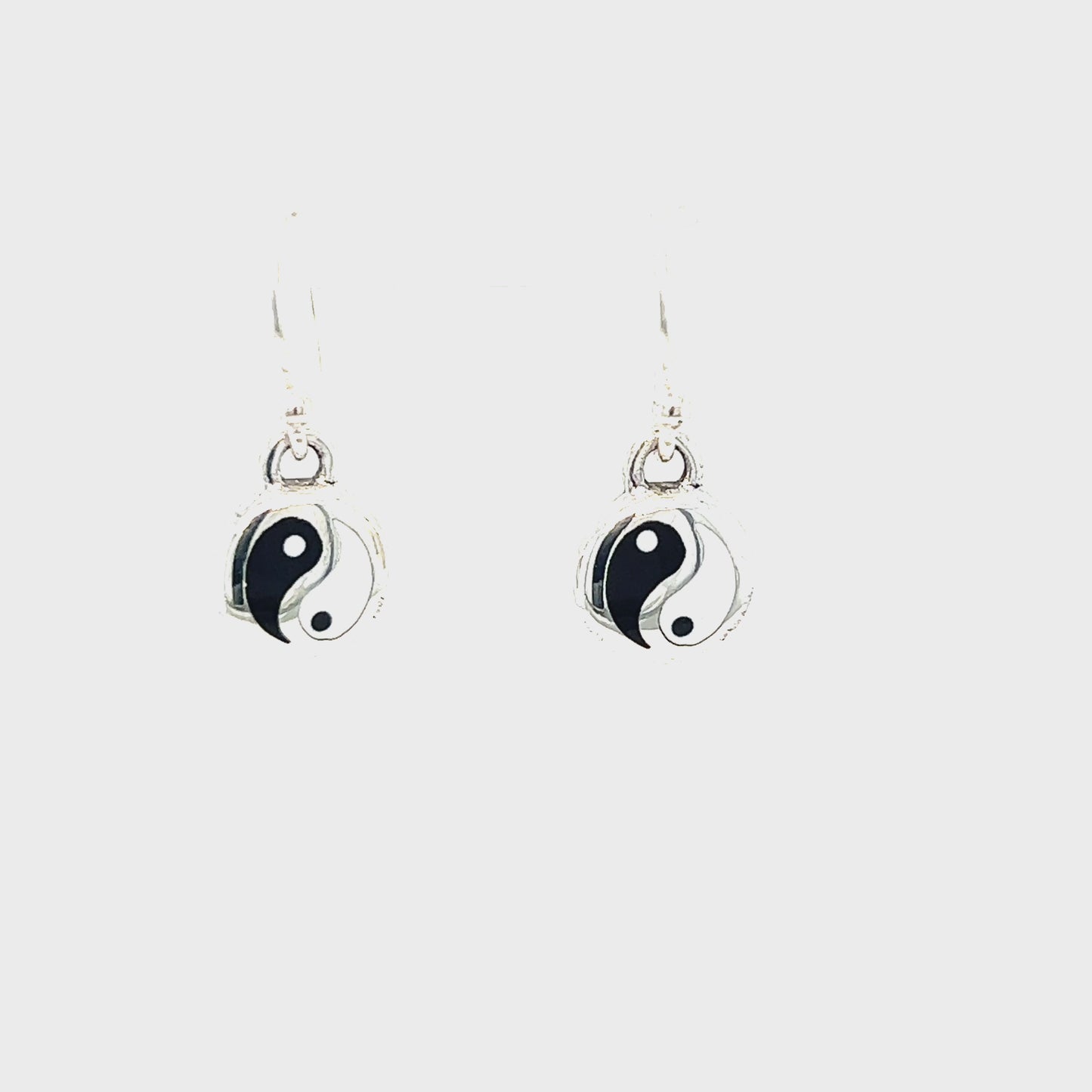 
                  
                    Load and play video in Gallery viewer, Round Yin-Yang Dangle Earrings
                  
                