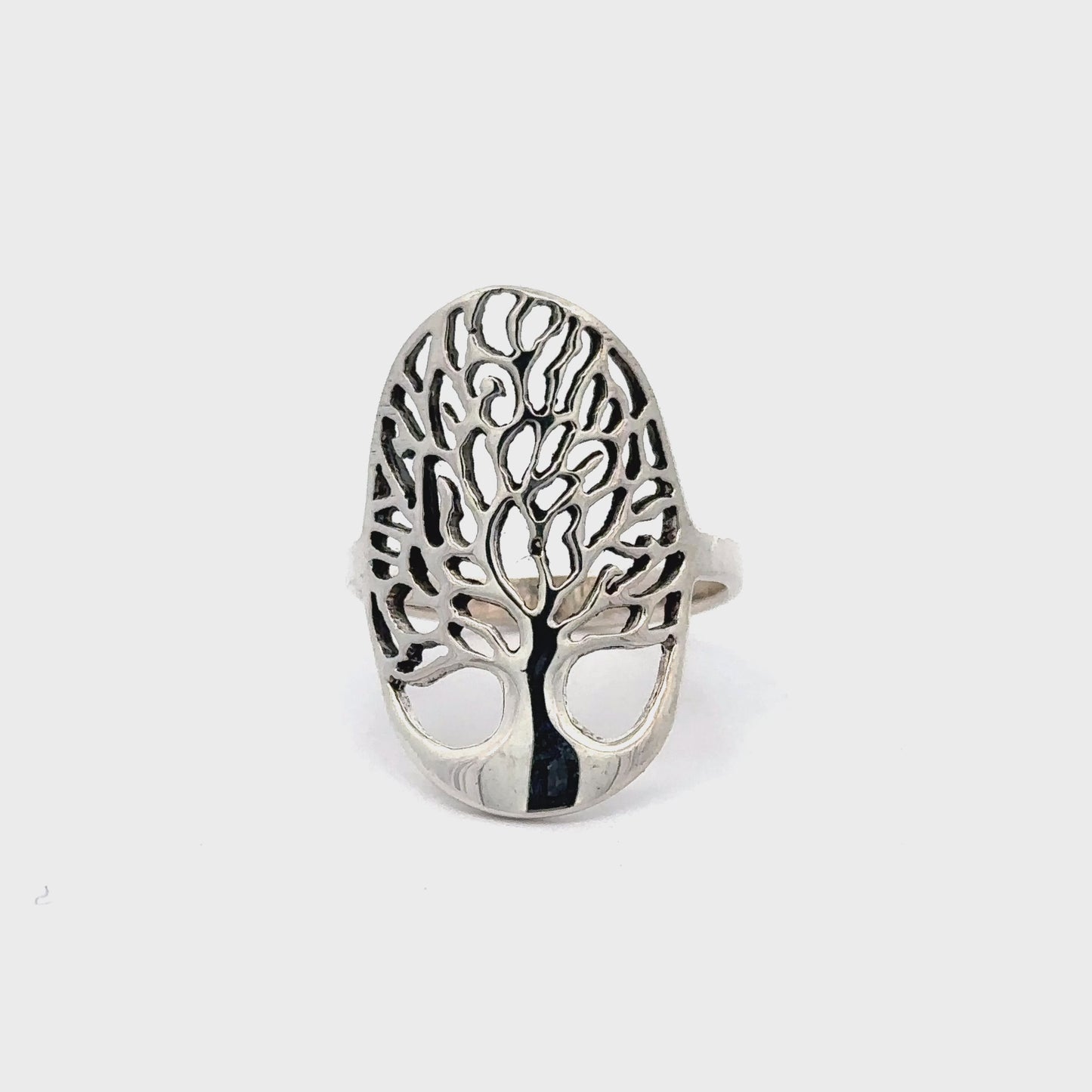 
                  
                    Load and play video in Gallery viewer, Oval Tree of Life Ring
                  
                
