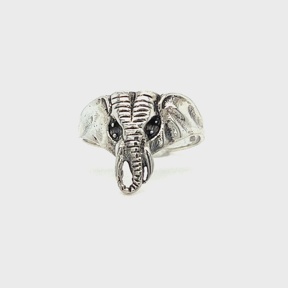 
                  
                    Load and play video in Gallery viewer, Charming Elephant Head Ring
                  
                