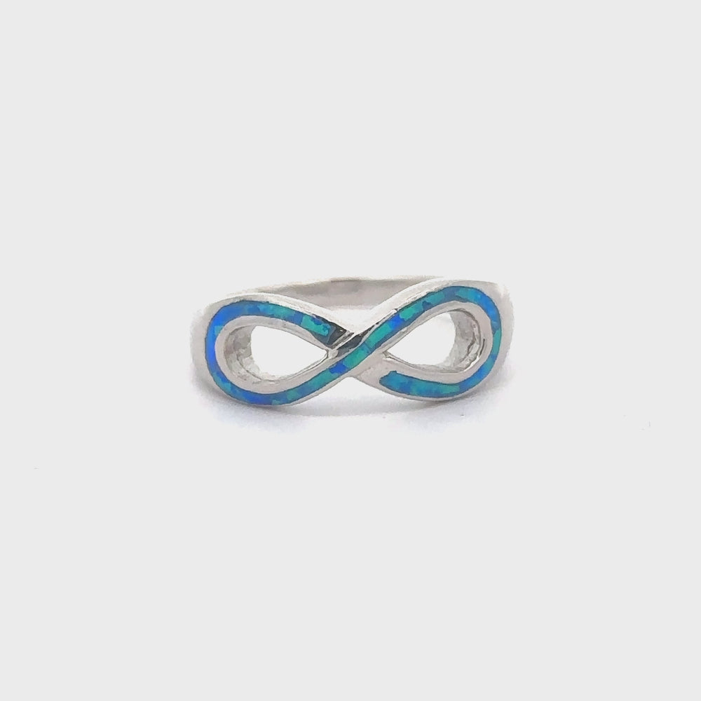 
                  
                    Load and play video in Gallery viewer, Opal Infinity Ring
                  
                