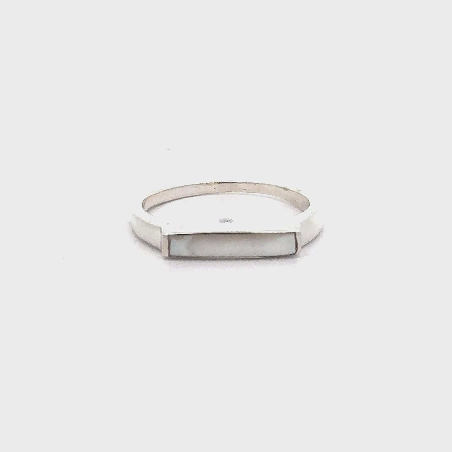 
                  
                    Load and play video in Gallery viewer, Inlay Stone Rectangle Signet Ring
                  
                