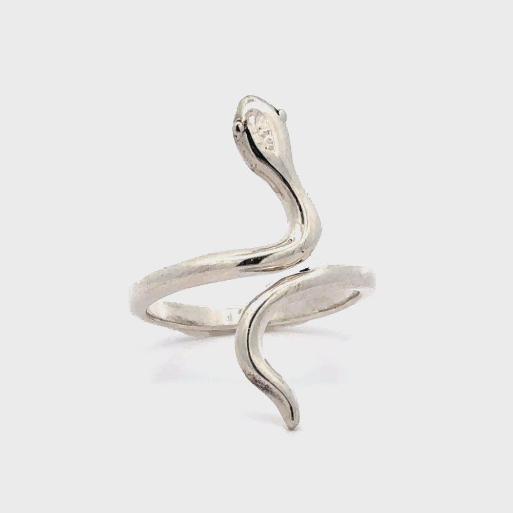 
                  
                    Load and play video in Gallery viewer, Wrap-Around Simple Snake Ring
                  
                