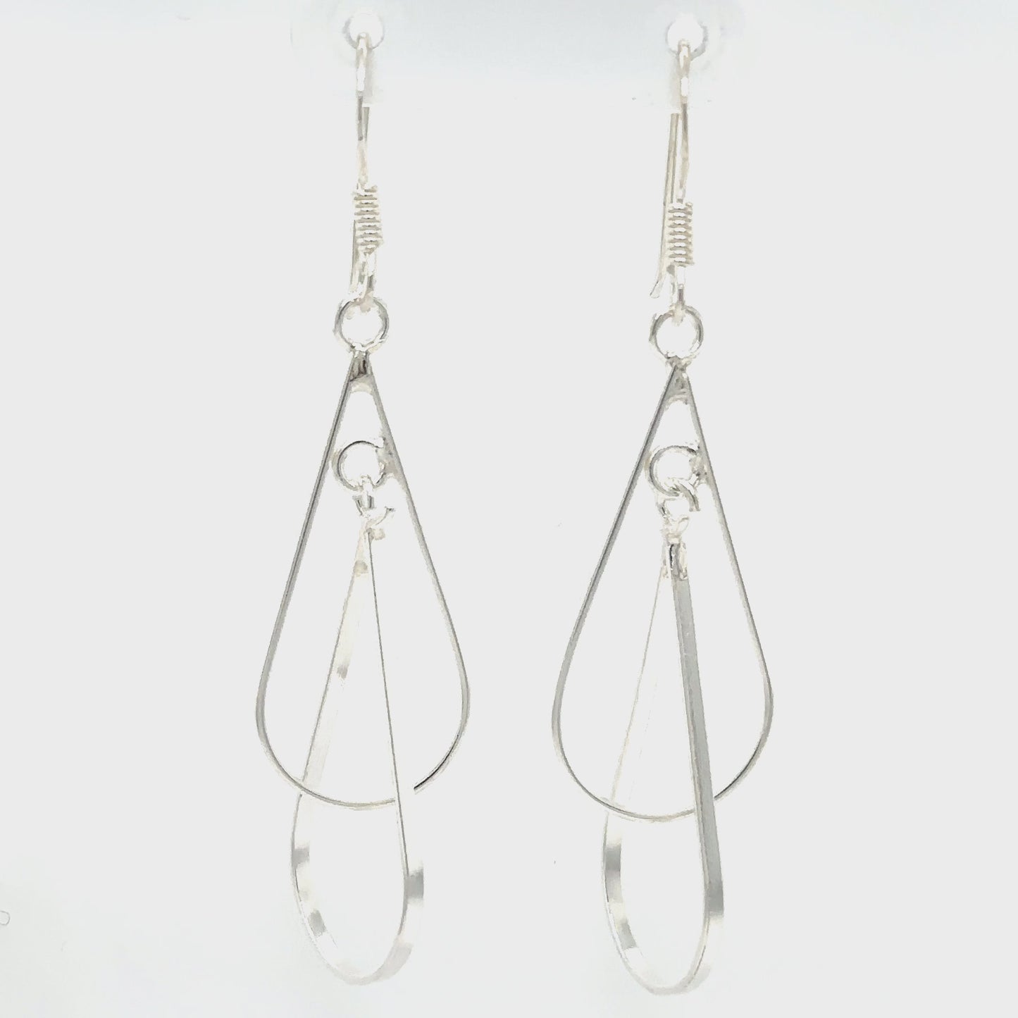
                  
                    Load and play video in Gallery viewer, Double Wire Teardrop Earrings
                  
                
