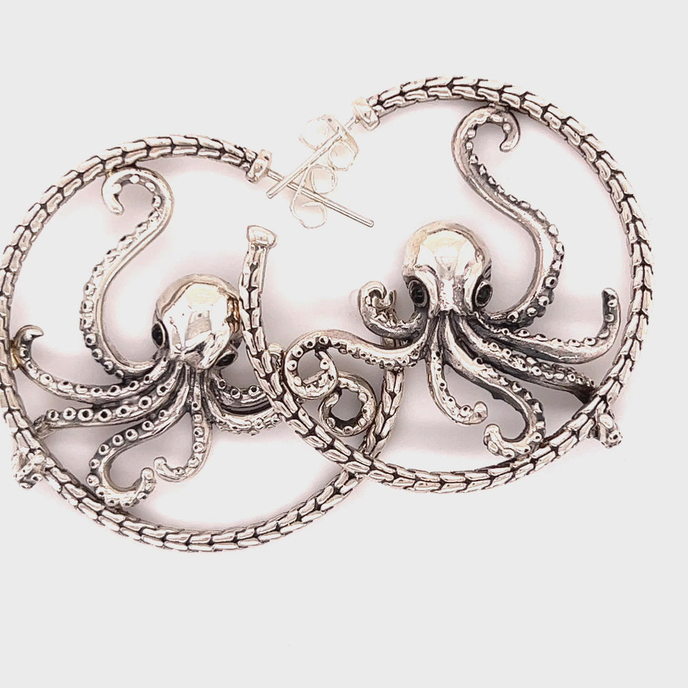 
                  
                    Load and play video in Gallery viewer, Designer Handcrafted Octopus Earrings
                  
                
