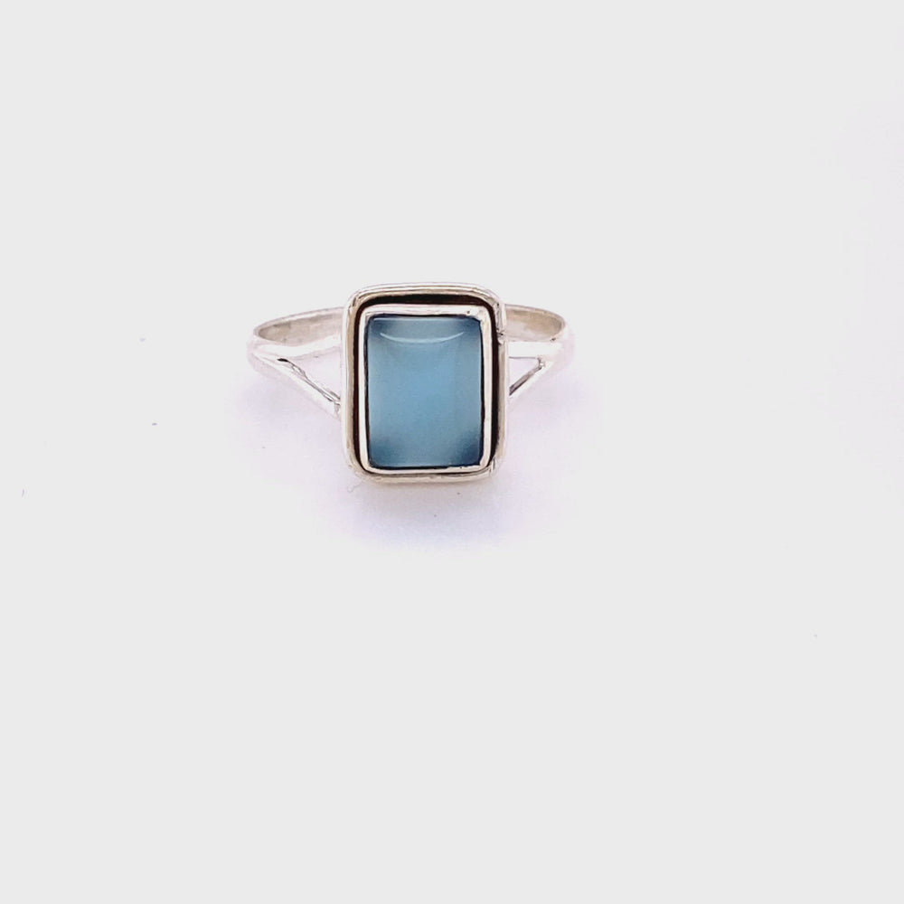 
                  
                    Load and play video in Gallery viewer, Simple Square Gemstone Ring
                  
                