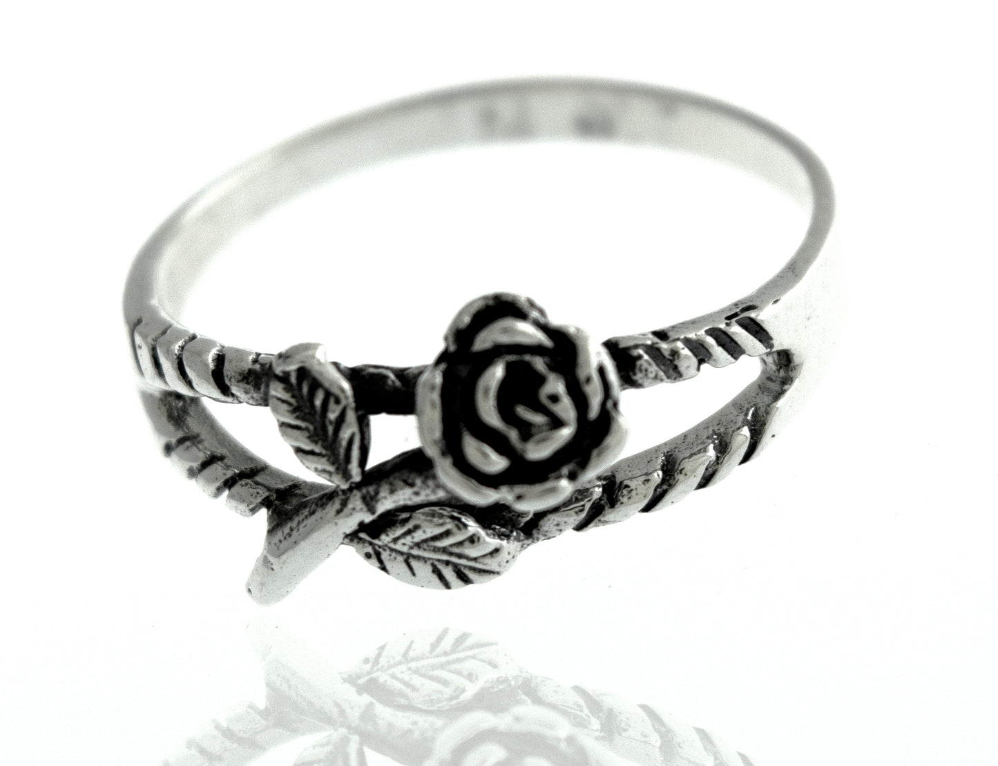 
                  
                    Sterling Silver Rose Ring
                  
                