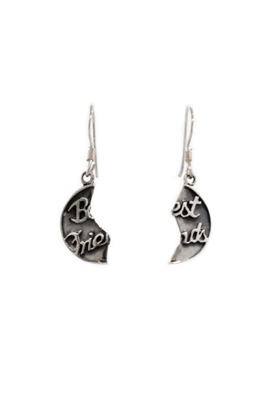 
                  
                    These Super Silver Reversible "Best Friend" Earrings are the perfect way to share your bond with your best friend, engraved with the words 'best friends'.
                  
                