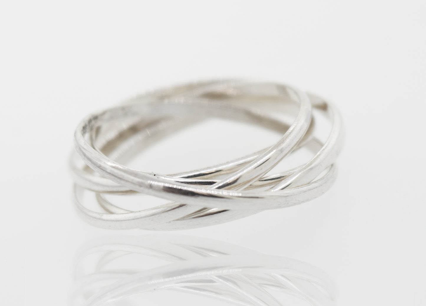 
                  
                    A lightweight Six Ring Rolling Band with a twisted design.
                  
                