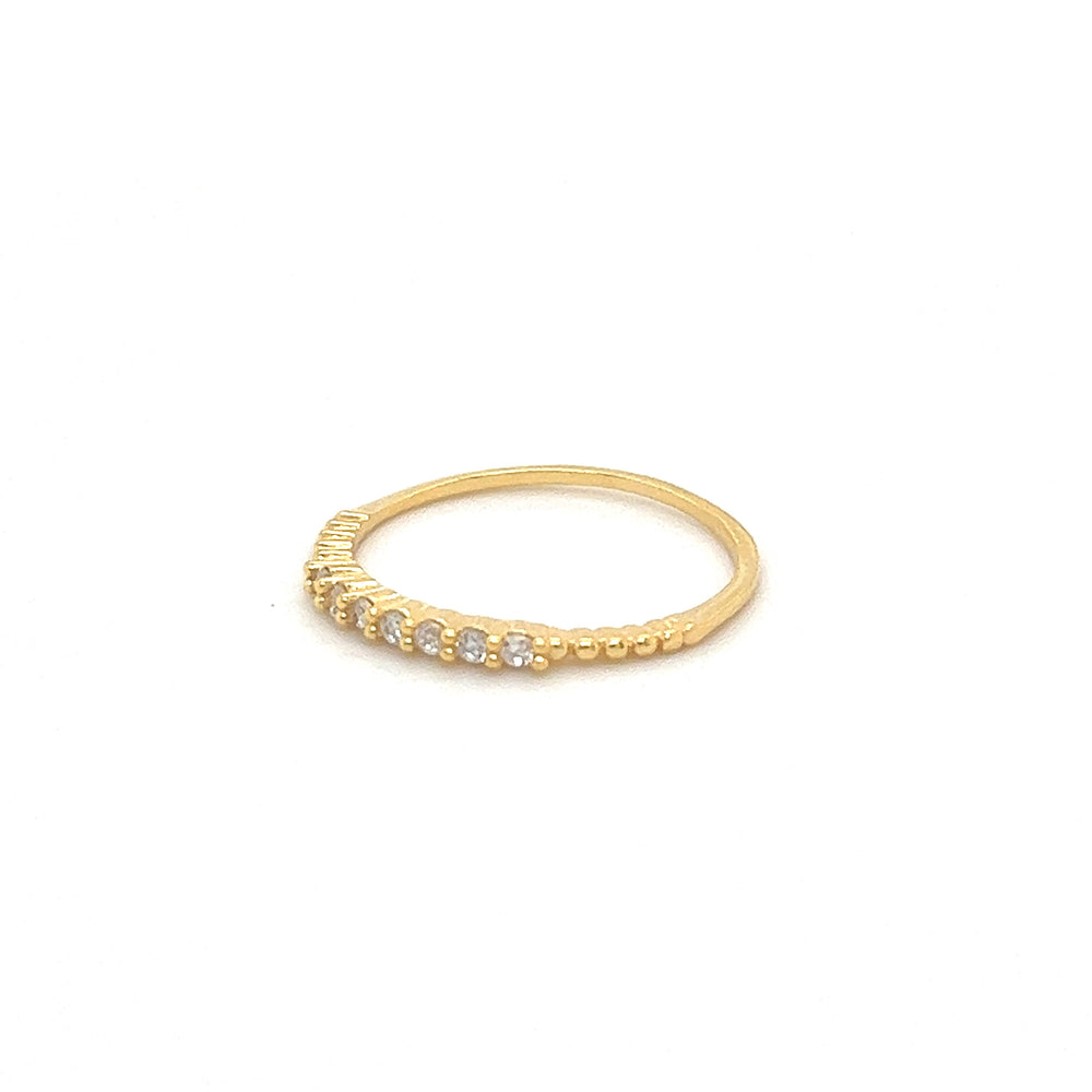 
                  
                    A Delicate Cubic Zirconia Stackable Ring with diamonds and cubic zirconia.
                  
                