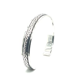 
                  
                    A stunning Super Silver Braided Cuff Bracelet.
                  
                