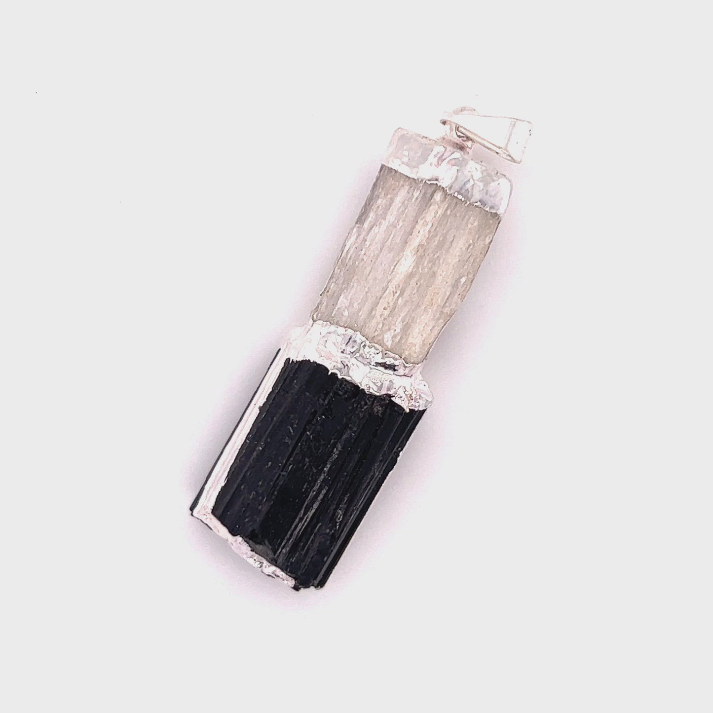 
                  
                    Load and play video in Gallery viewer, Tourmaline and Selenite Pendant
                  
                