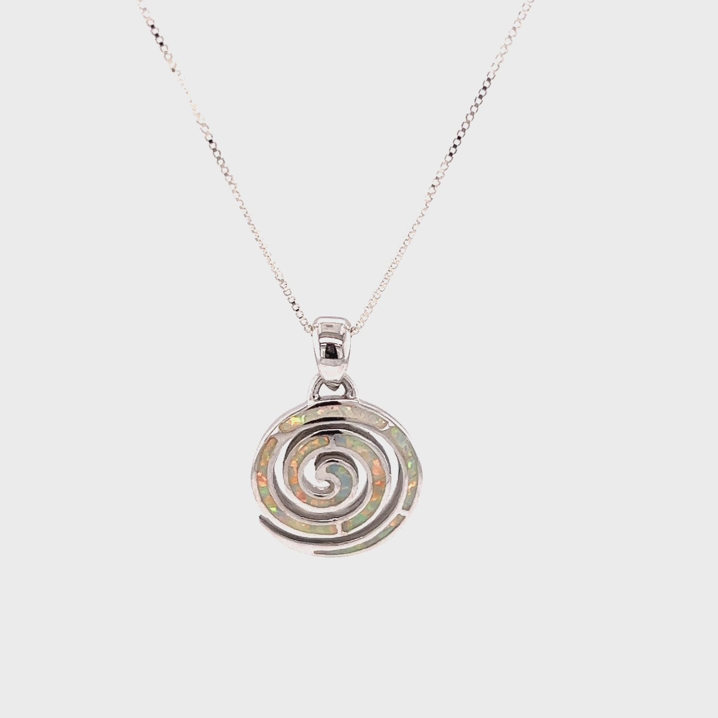 
                  
                    Load and play video in Gallery viewer, Opal Spiral Pendant
                  
                