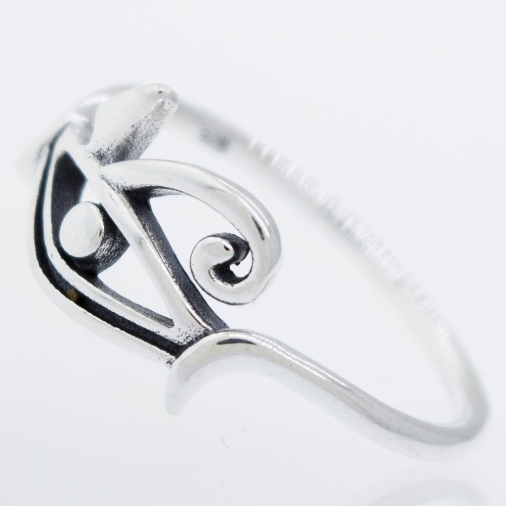 
                  
                    An Egyptian-inspired Eye of Horus Ring with an intricate design featuring the eye of Horus.
                  
                