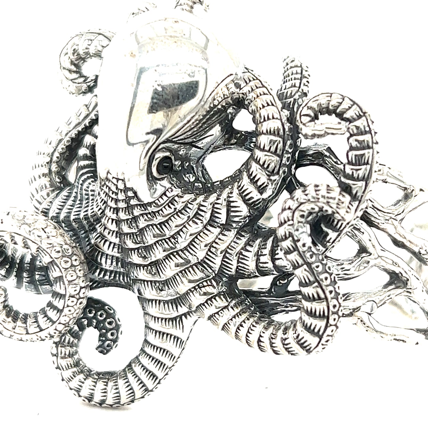 
                  
                    An Octopus Statement Bracelet, perfect for anyone who loves sea creatures, from Super Silver.
                  
                