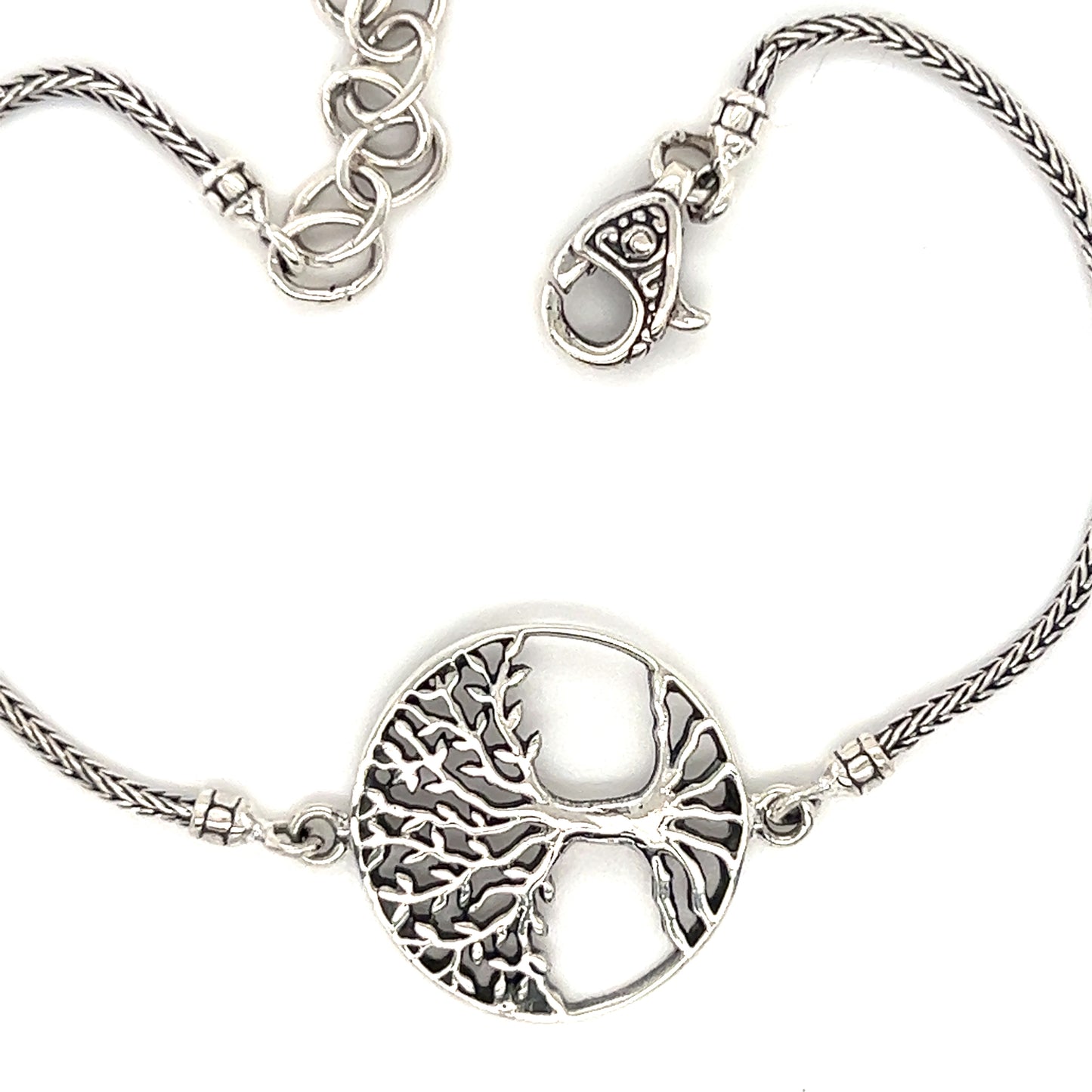 This Super Silver Tree of life Bracelet features a stunning tree of life design.