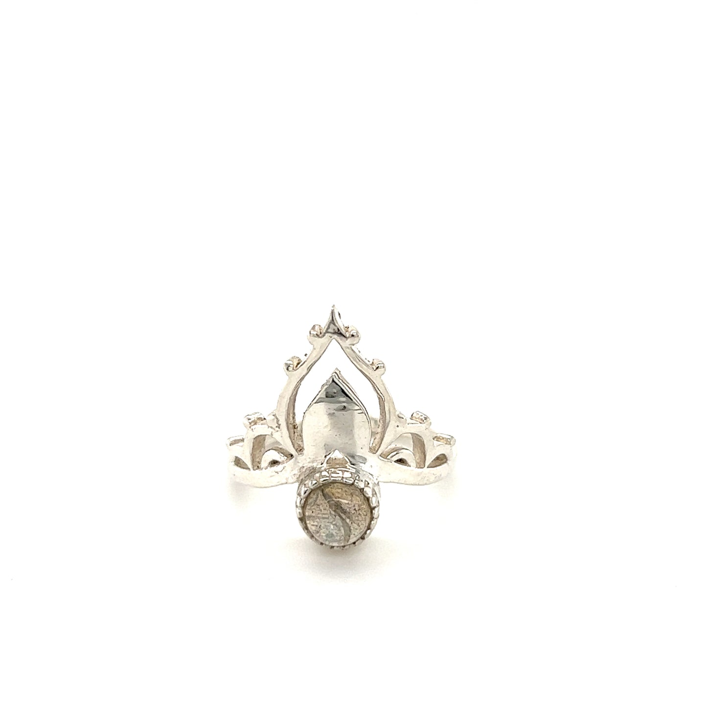 
                  
                    A Mandala Crown Ring with Natural Gemstones
                  
                