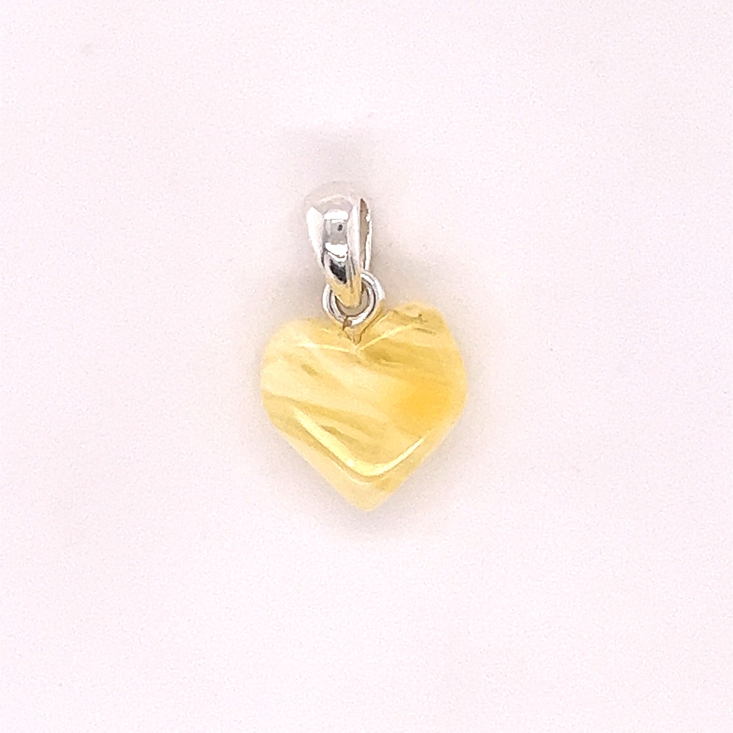 
                  
                    Charming Baltic Amber Heart Pendant
                  
                