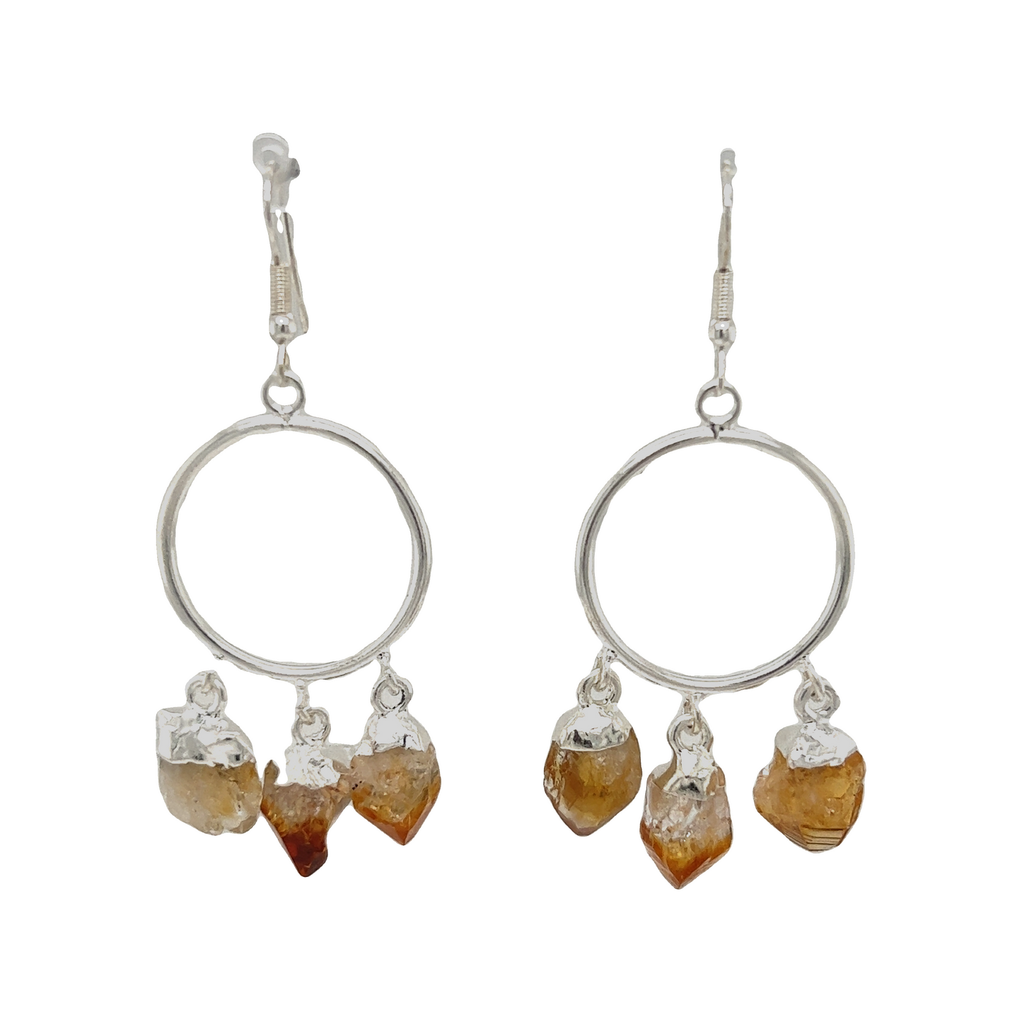 
                  
                    These Super Silver Boho Crystal Chandelier Earrings feature stunning orange crystals, creating a captivating bohemian feel.
                  
                