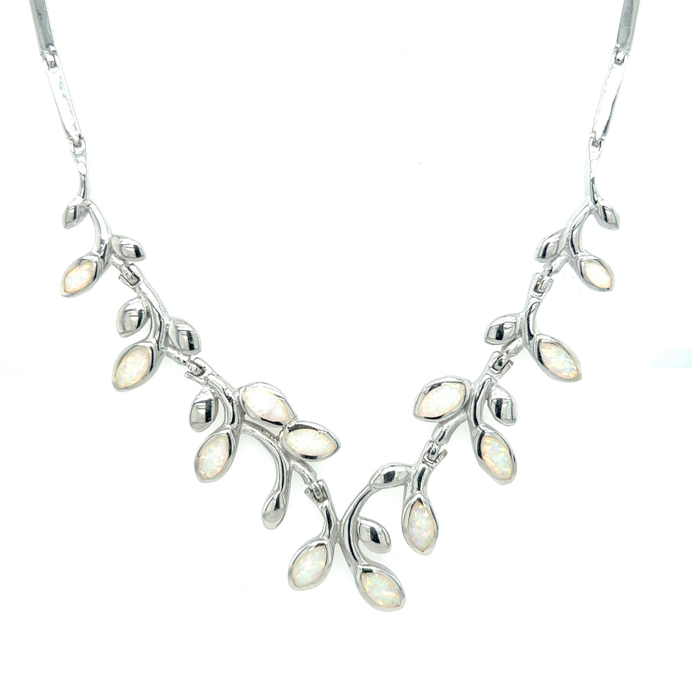 
                  
                    Elegant Opal Vine Necklace
                  
                