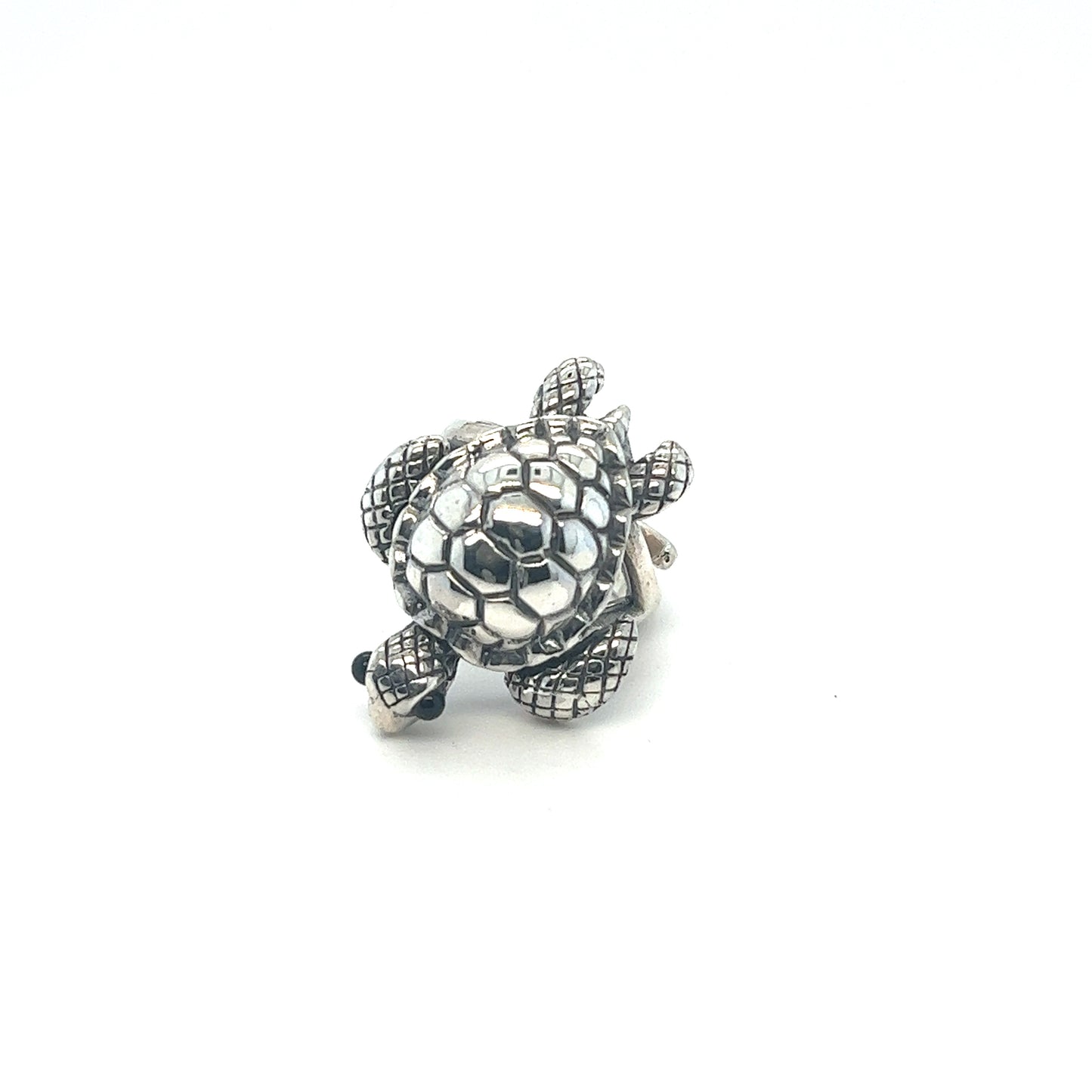 
                  
                    An artisan Statement Turtle Ring on a white background.
                  
                