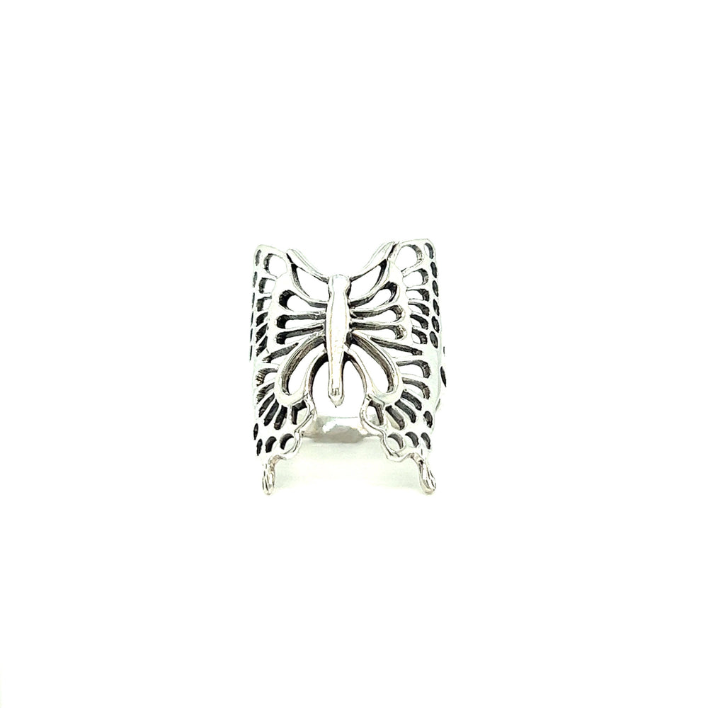 
                  
                    A minimalist Statement Butterfly Ring on a white background.
                  
                