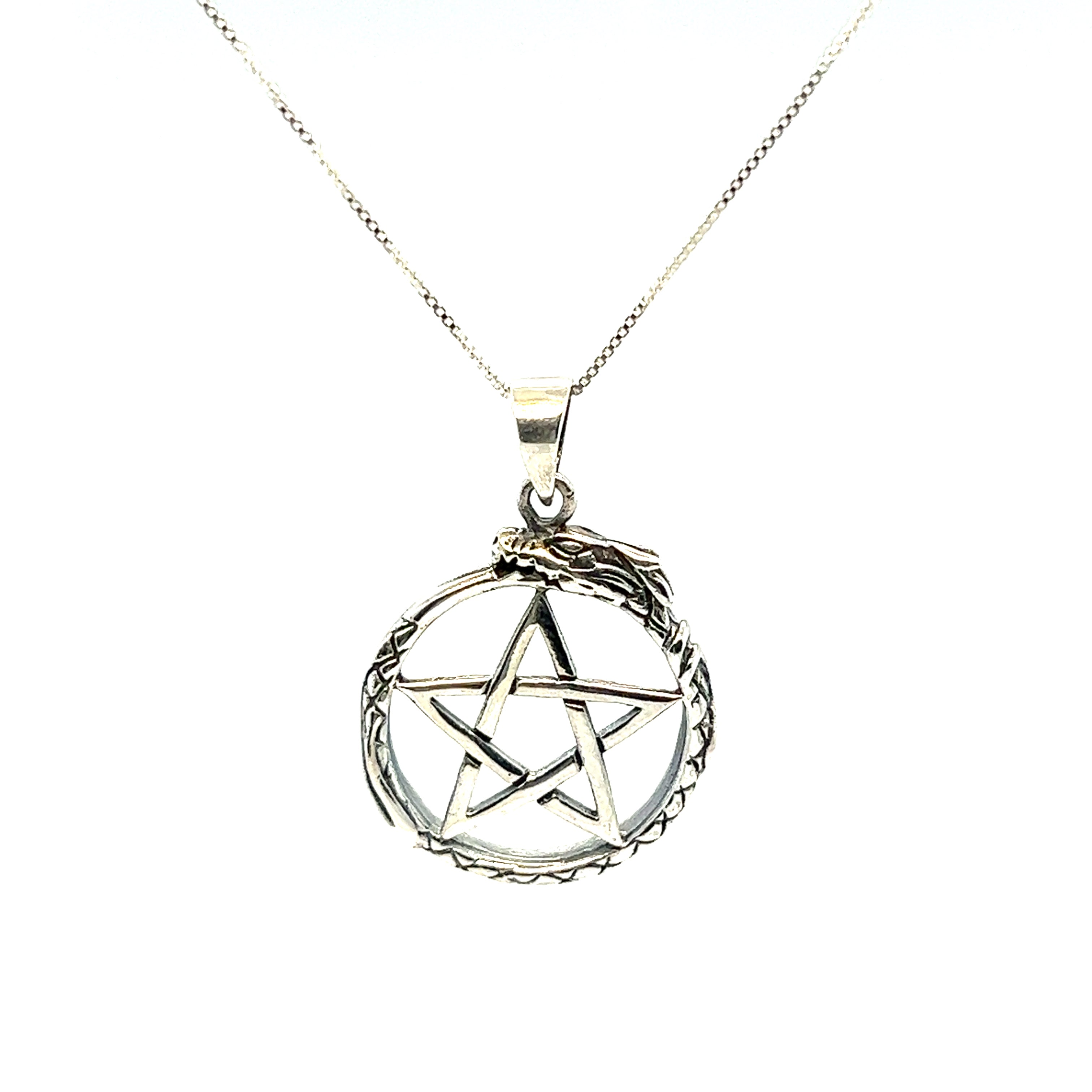 Celtic Pentacle Necklace Stainless Steel Wicca Pagan Star Pendant