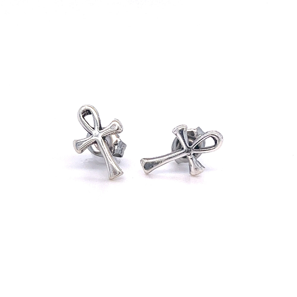 
                  
                    Simple Ankh studs, designed by Super Silver with the symbol of eternal life in mind, are perfect for those looking to embrace unique and meaningful jewelry pieces.
                  
                