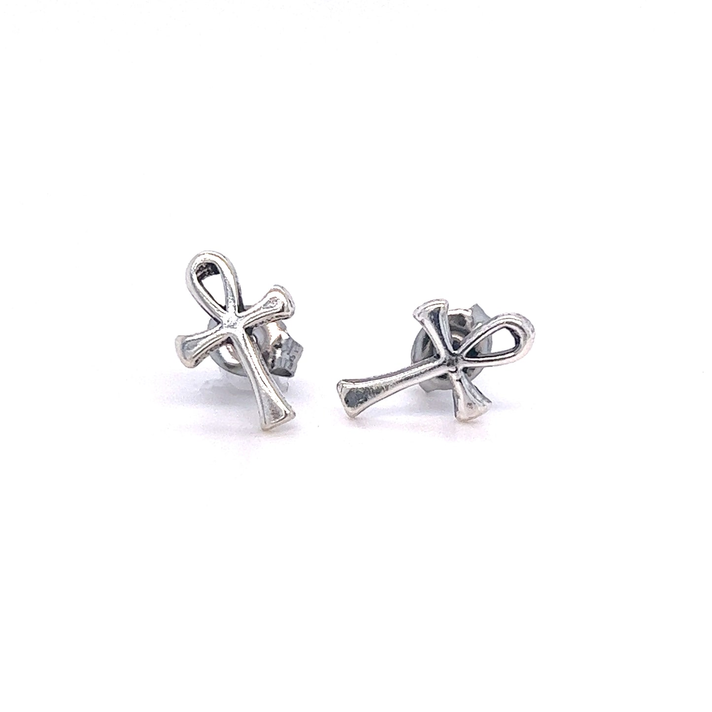 
                  
                    Simple Ankh studs, designed by Super Silver with the symbol of eternal life in mind, are perfect for those looking to embrace unique and meaningful jewelry pieces.
                  
                