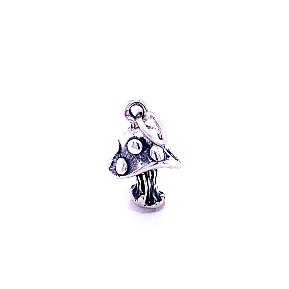 
                  
                    A Super Silver Mystical Mushroom charm on a white background, adding a touch of fantasy to any collection of charms.
                  
                