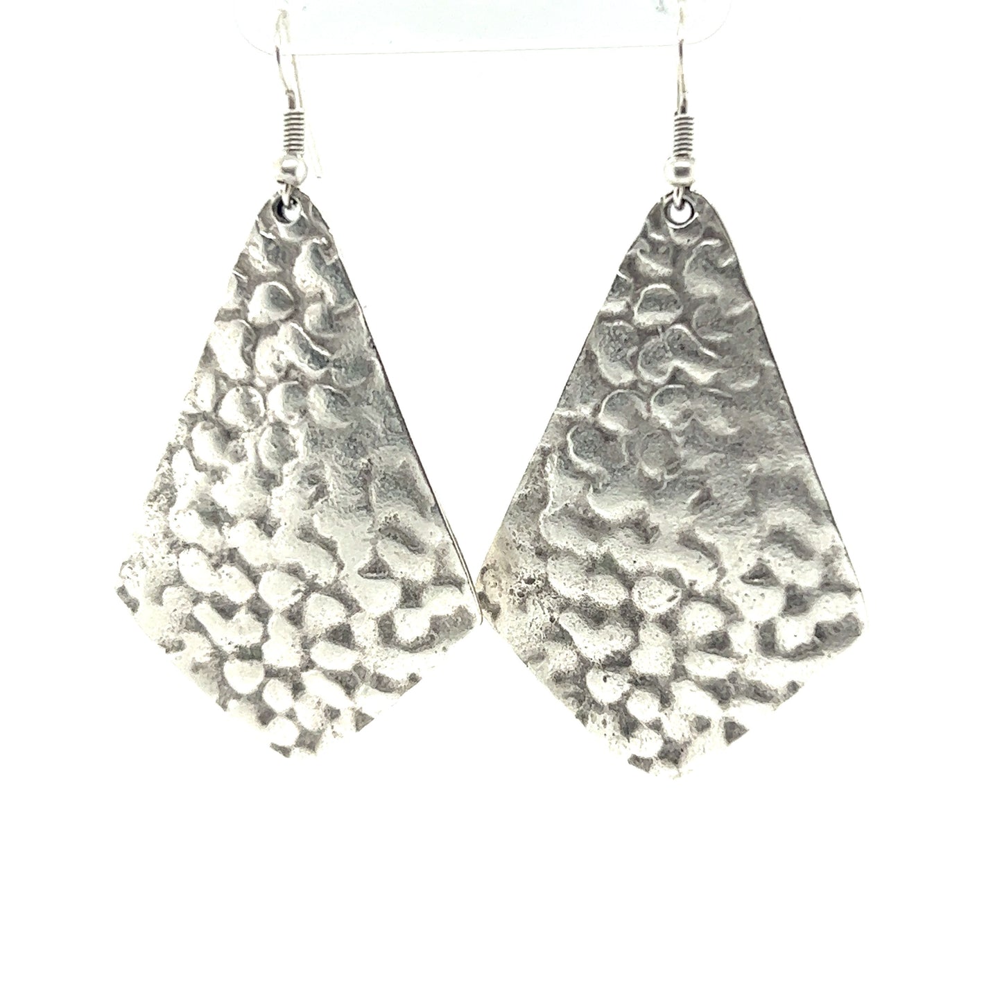 
                  
                    A pair of Super Silver Long Boho Statement earrings.
                  
                