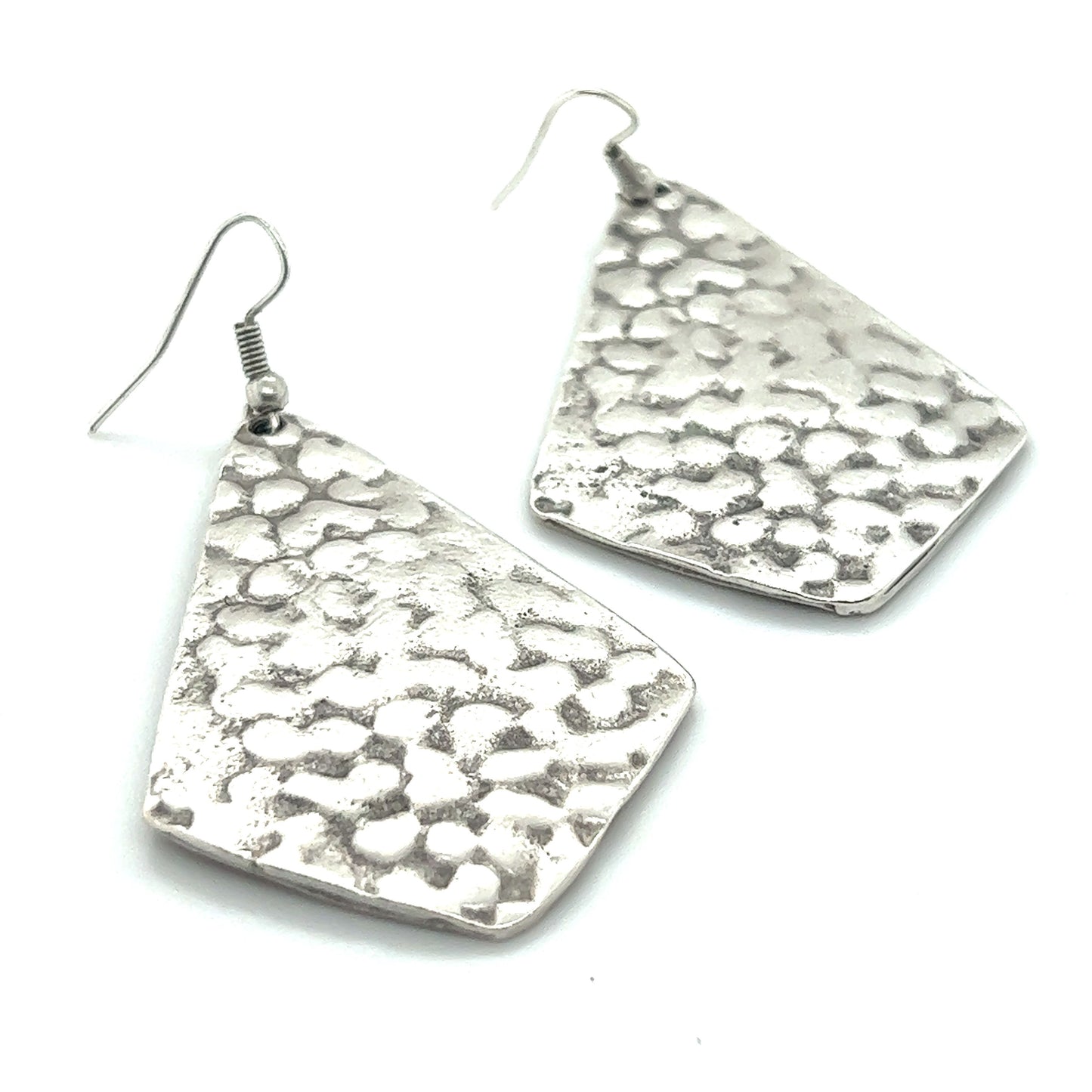 
                  
                    A pair of Super Silver Long Boho Statement Earrings.
                  
                