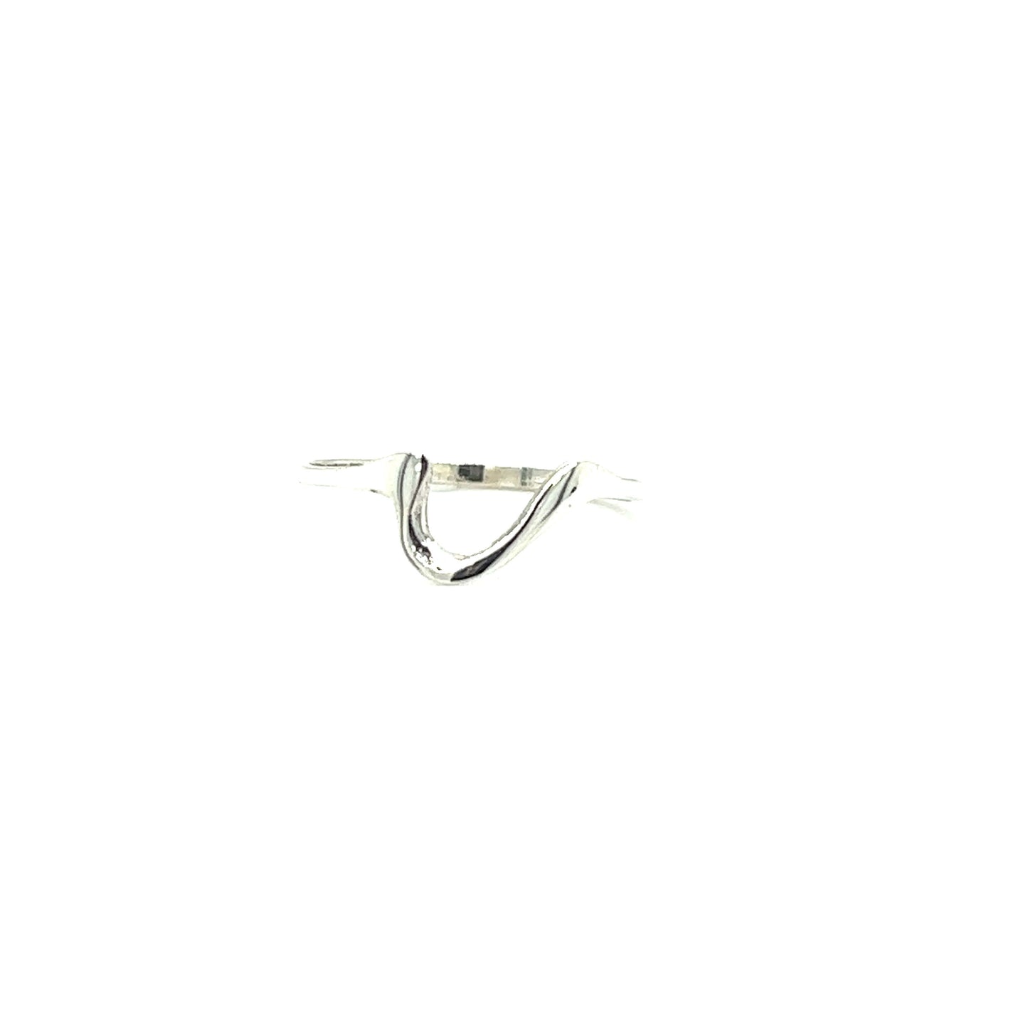 
                  
                    A petite size Dainty Squiggle Ring from Super Silver with a whimsical squiggle design, photographed on a white background.
                  
                