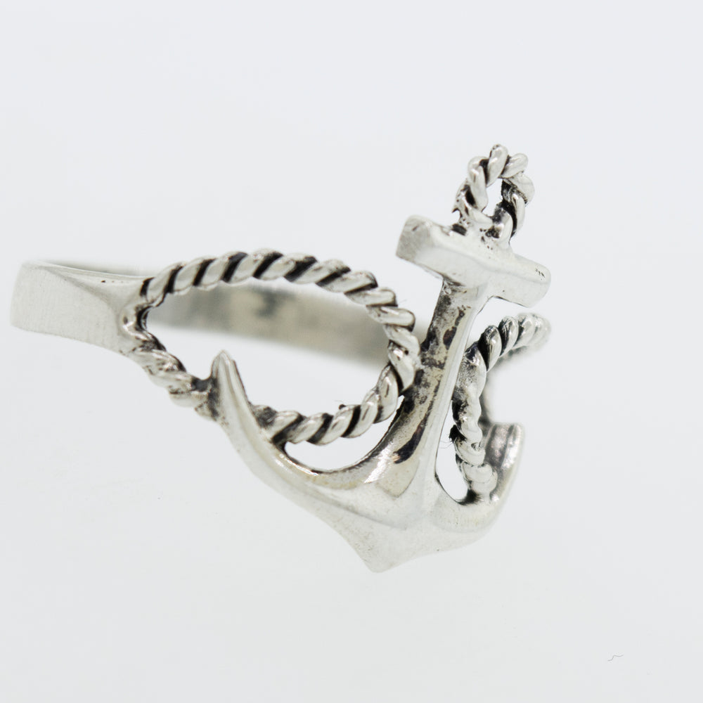 
                  
                    A Super Silver Sterling Silver Anchor Ring.
                  
                
