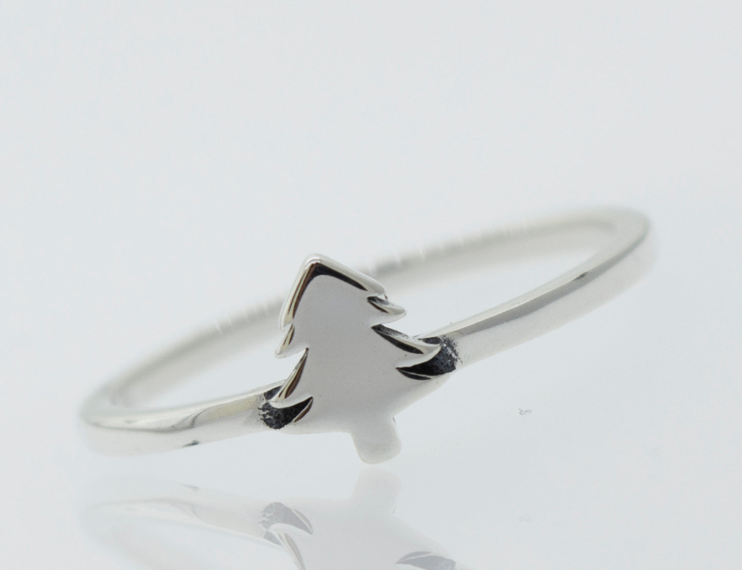 A Silver Tree Ring, showcasing the beauty of nature.