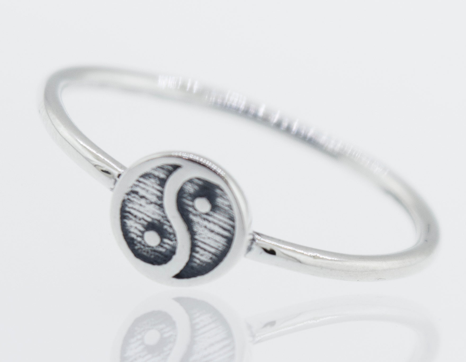 A Super Silver Yin Yang Ring.