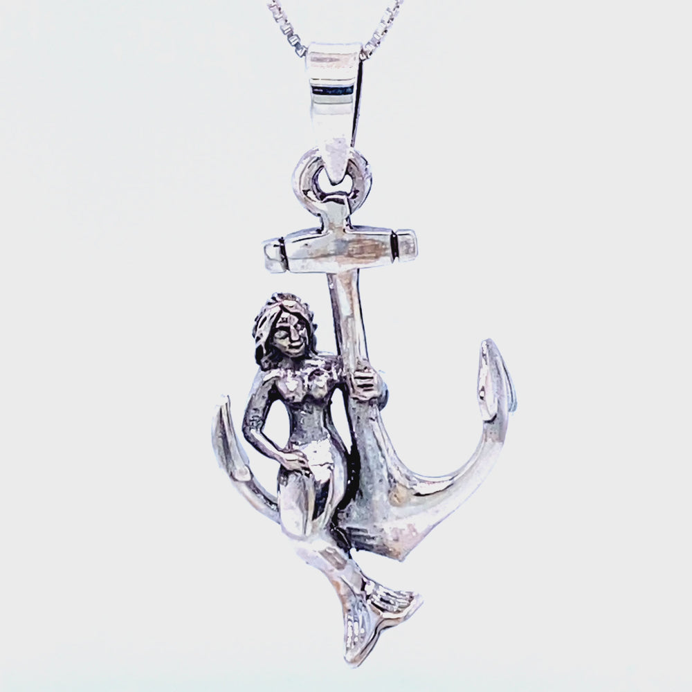 
                  
                    Load and play video in Gallery viewer, Mermaid with Anchor Pendant
                  
                