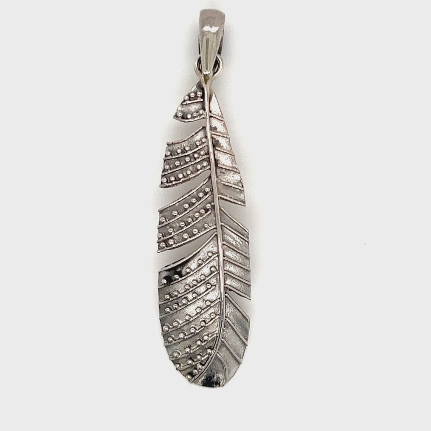 
                  
                    Load and play video in Gallery viewer, Rustic Feather Pendant
                  
                