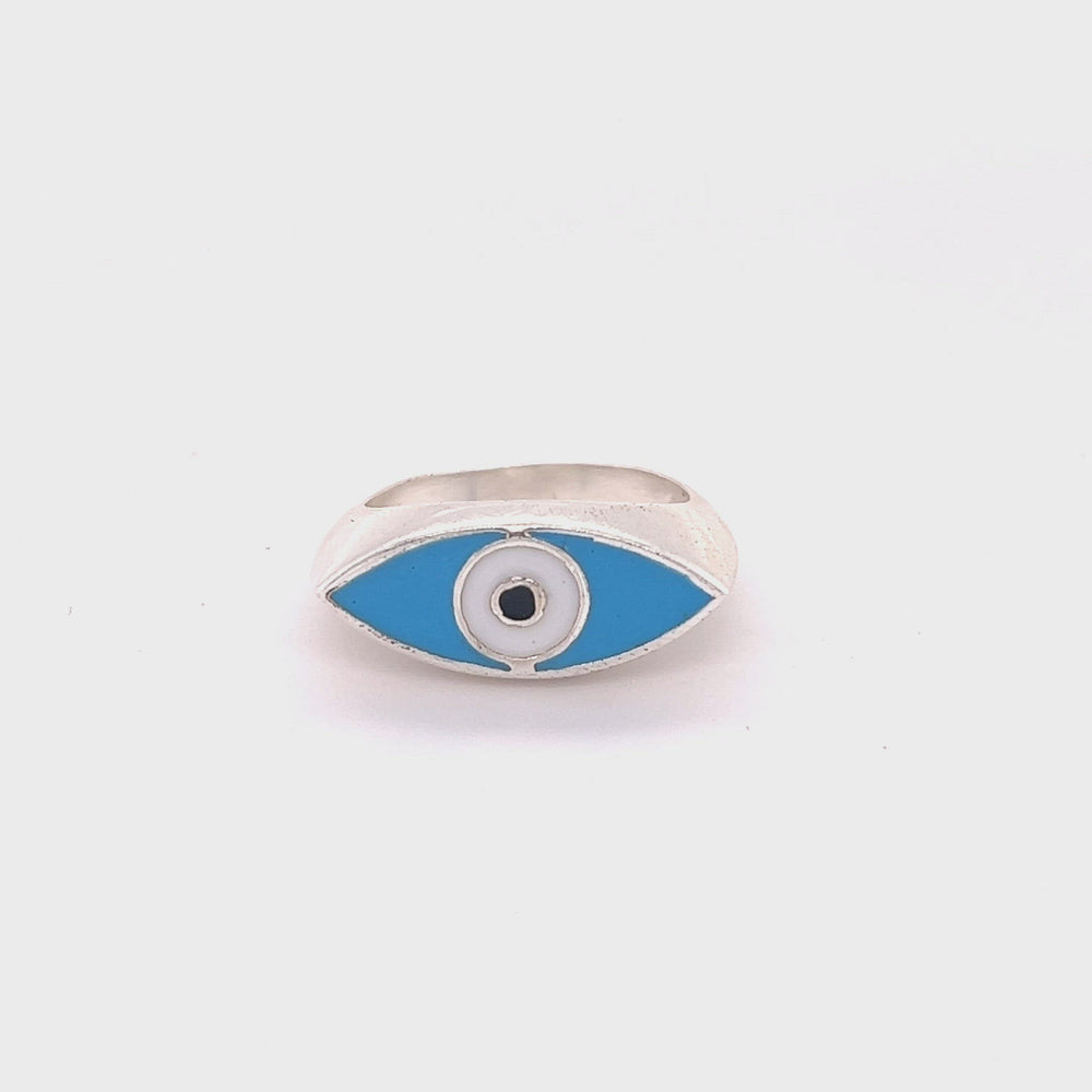 
                  
                    Load and play video in Gallery viewer, Evil Eye Ring
                  
                