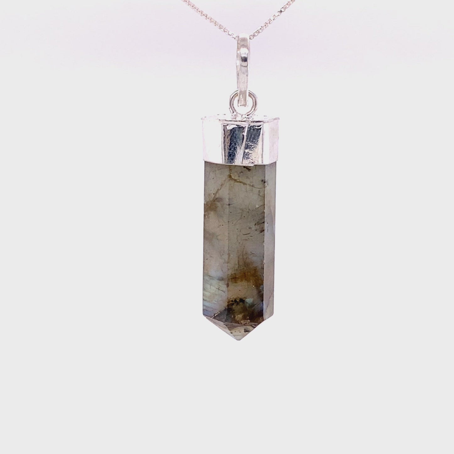 
                  
                    Load and play video in Gallery viewer, Simple Gemstone Point Pendant
                  
                
